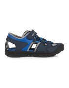 Geox Sandale cu velcro si model colorblock Veniett - Gri deschis/Albastru
