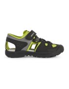 Geox Sandale cu velcro si model colorblock Veniett - Negru/Verde lime