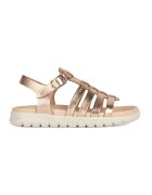 Geox Sandale de piele cu barete multiple Soleima - Auriu