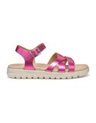 Geox Sandale de piele cu catarama - Fucsia
