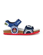 Geox Sandale de piele ecologica cu imprimeu Mario - Albastru royal/Bleumarin
