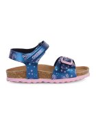 Geox Sandale de piele ecologica cu unicorn - Roz deschis/Bleumarin