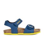 Geox Sandale de piele ecologica cu velcro - Bleumarin