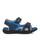 Geox Sandale de piele ecologica si material textil Vaniett - Albastru royal/Bleumarin