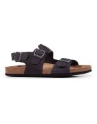 Geox Sandale de piele nabuc cu catarama - Negru