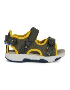 Geox Sandale din material textil si piele ecologica - Galben/Kaki