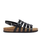 Geox Sandale din piele ecologica - Negru