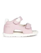 Geox Sandale din piele si piele ecologica - Roz pastel