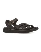 Geox Sandale din piele Xand - Negru