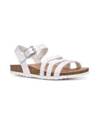 Geox Sandale fete 304461590 - Piele ecologica - Alb - Alb