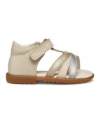 Geox Sandale fete din piele naturala - Bej