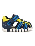 Geox Sandale fisherman cu garnituri din piele ecologica - Galben/Bleumarin