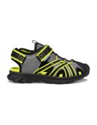 Geox Sandale fisherman cu velcro Airadyum - Gri/Verde lime