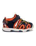 Geox Sandale fisherman cu velcro - Portocaliu/Bleumarin