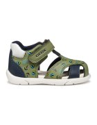 Geox Sandale fisherman cu velcro si imprimeu - Verde/Bleumarin