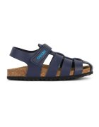 Geox Sandale fisherman de piele ecologica - Bleumarin
