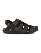 Geox Sandale fisherman de piele ecologica - Negru