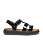 Geox Sandale joase gladiator din piele ecologica cu platforma - Negru