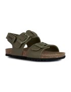 Geox Sandale slingback cu catarama Ghita - Kaki
