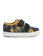 Geox Tenisi cu velcro si imprimeu - Galben/Bleumarin