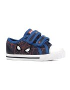 Geox Tenisi cu velcro si imprimeu Spiderman - Alb/Albastru/Bleumarin