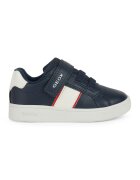 Geox Tenisi din piele ecologica cu velcro - Bleumarin