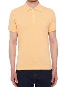 Geox Tricou polo din pique cu logo mic brodat - Portocaliu pal