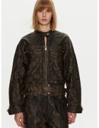 Gestuz Geaca dama - 304134999 - Piele naturala - Maro - Maro