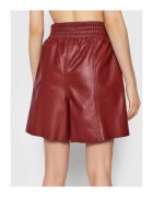 Gestuz Pantaloni scurti dama - 209343847 - Piele naturala - 34 EU - Rosu