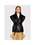 Gestuz Vesta dama - 209795325 - Piele naturala - Negru - Negru