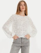 Gina Tricot Bluza dama - 304386541 - Poliester reciclat/Poliester - Alb - Alb