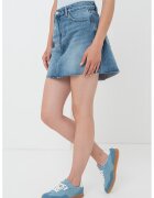 Gina Tricot Fusta mini din denim - Albastru melange