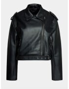 Gina Tricot Geaca dama - 302990887 - Piele Ecologica - Negru