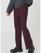 Gina Tricot Pantaloni drepti cu pliuri - Visiniu