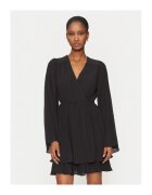 Gina Tricot Rochie cu decolteu cache-cour - Negru