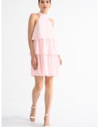 Gina Tricot Rochie halter stratificata - Roz pastel