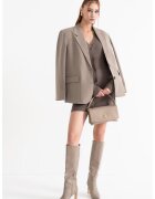Gina Tricot Rochie mini cu nasturi si decolteu in V - Maro taupe