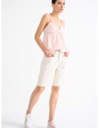 Gina Tricot Top cu decolteu in V si bretele inguste - Roz pal
