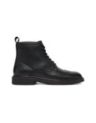 Gino Rossi barbati piele naturala - negru - sireturi - Negru