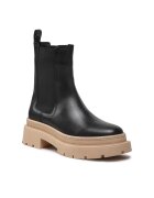 Gino Rossi Cizme Chelsea dama - Piele naturala - Negru - Negru