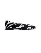 Gioseppo Balerini de piele cu animal print - Negru
