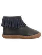 Gioseppo Ghete de piele cu garnituri de piele intoarsa - Bleumarin