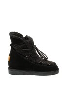 Gioseppo Ghete de piele intoarsa si blana shearling sintetica - cu talpa wedge ascunsa