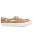 Gioseppo Pantofi boat din material textil - Bej