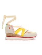 Gioseppo Pantofi cu talpa wedge si insertii din piele intoarsa - Multicolor
