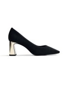 Gioseppo Pantofi cu vasrf patrat Elastic - Negru