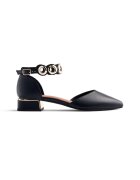 Gioseppo Pantofi de piele cu varf ascutit - Negru
