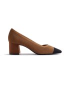 Gioseppo Pantofi din material textil cu varf patrat Pease - Maro taupe
