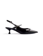 Gioseppo Pantofi slingback cu varf ascutit - Negru