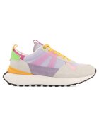 Gioseppo Pantofi sport cu aspect contrastant cu garnituri de piele intoarsa - Bej/Lila